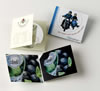 Folding Cards - Printed; Holds 1 to 5 discs.  Personalized with your message inside and outside